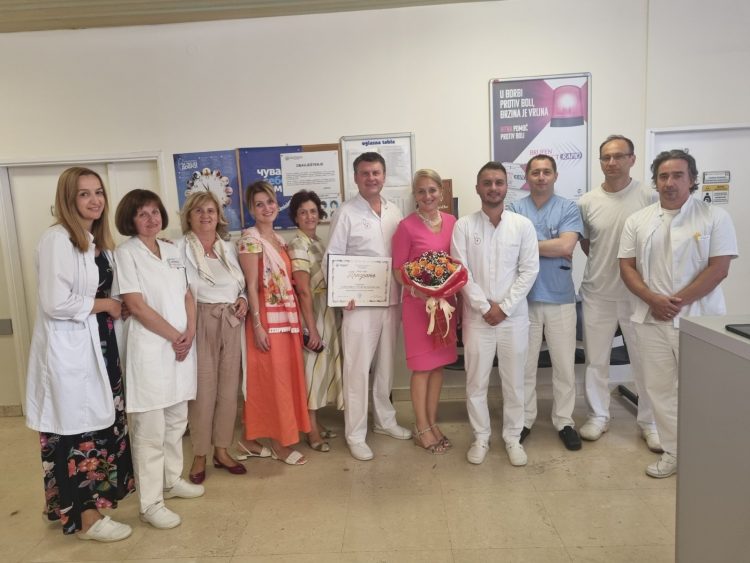 PRIZNANJE ZA ODJELJENJE RADIOLOŠKE I ULTRAZVUČNE DIJAGNOSTIKE POVODOM DANA DOMA ZDRAVLJA