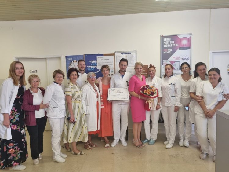 PRIZNANJE ZA ODJELJENJE RADIOLOŠKE I ULTRAZVUČNE DIJAGNOSTIKE POVODOM DANA DOMA ZDRAVLJA