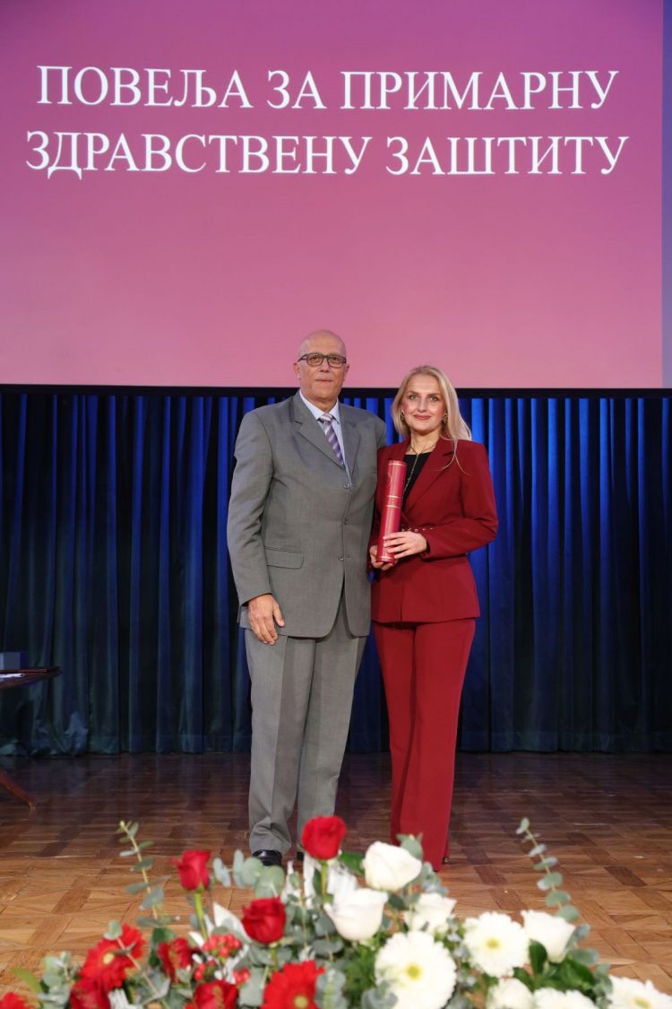 DOKTORI NAŠE USTANOVE DOBITNICI POČASNOG PRIZNANJA KOMORE DOKTORA MEDICINE REPUBLIKE SRPSKE ZA 2025. GODINU