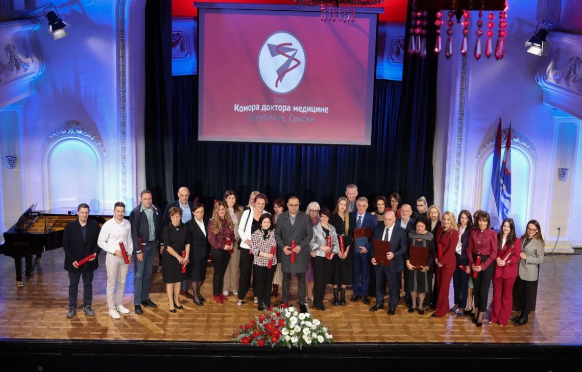 DOKTORI NAŠE USTANOVE DOBITNICI POČASNOG PRIZNANJA KOMORE DOKTORA MEDICINE REPUBLIKE SRPSKE ZA 2025. GODINU