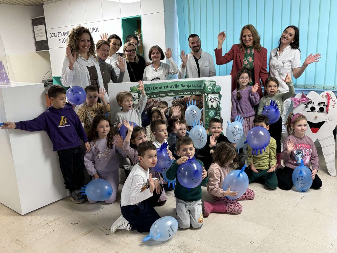 Mališani iz vrtića „Naša djeca“ u posjeti Službi za stomatološku zdravstvenu zaštitu