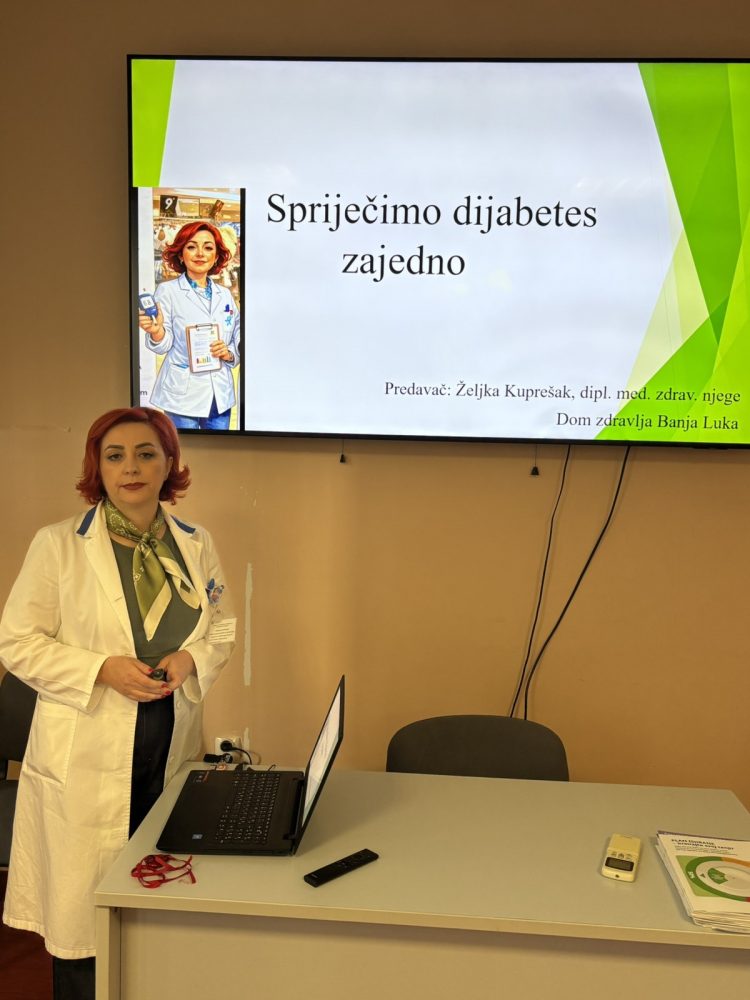 Obilježavanje Svjetskog dana zdravlja – održano edukativno predavanje o prevenciji dijabetesa