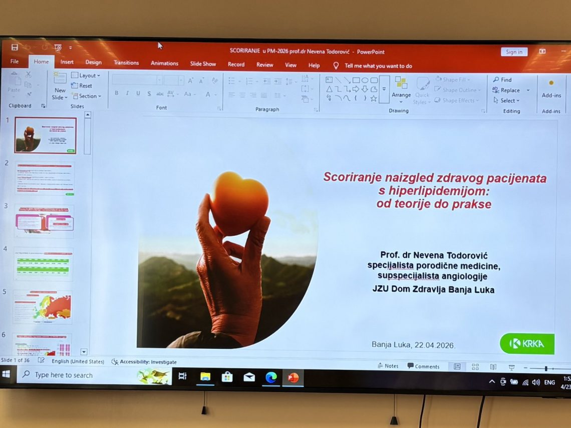 Održano stručno predavanje o savremenim pristupima u liječenju hiperlipidemije